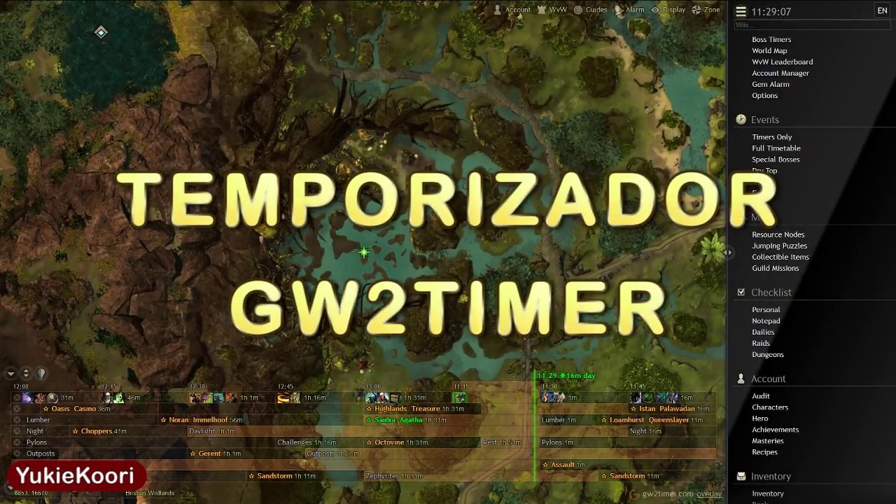 GuildWars2 Temporizador GW2Timer YouTube