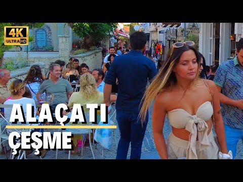 Alaçatı Çeşme Evening Walk |  19 June 2022 Izmir  [4K UHD 60 fps]