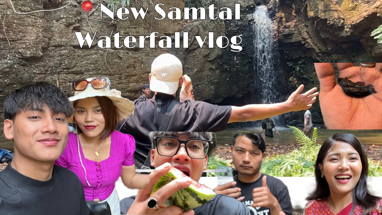 Waterfall vlog 😃🫧💦 #florencevaiphei,#irenehangmi,#boilian