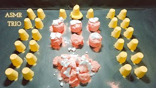 Peachy 🍑 and Yellow 💛 Baking Soda #ASMR Crushing #asmr #asmrtist