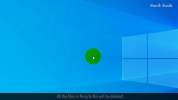 How do I empty or manage the Windows Recycle