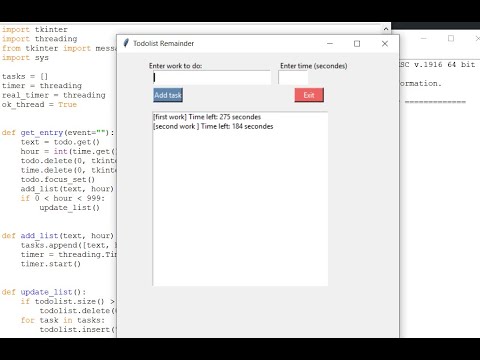 To Do List In Python With Source Code | Source Code & Projects
