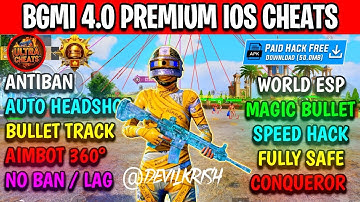 bgmi ios hack 4.0 free |how to hack bgmi ios 4.0 |skin hack bgmi ios | iPad And IPhone ios hack free