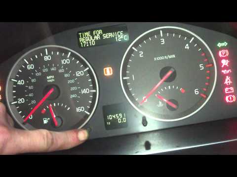 volvo service 2004 reset s40 airbag reminder luck