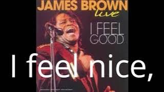 JAMES BROWN - I FEEL GOOD (lyrics video)