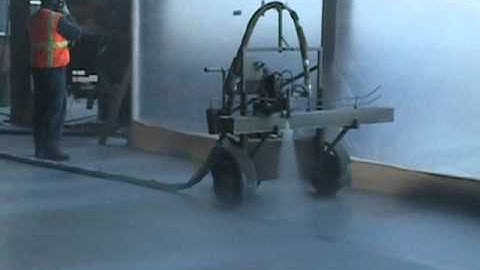 Robot Spraying Polyurea - Seattle Skate Park