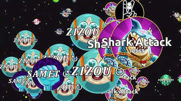 Agar.io - Shark is King of Party?! Epic Agario Solo & Team Gameplay