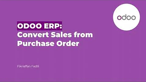 Odoo ERP: Convert Sales Order from Purchase Order [UTS]