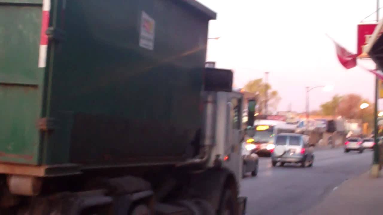 Waste Management Roll Off Truck - YouTube