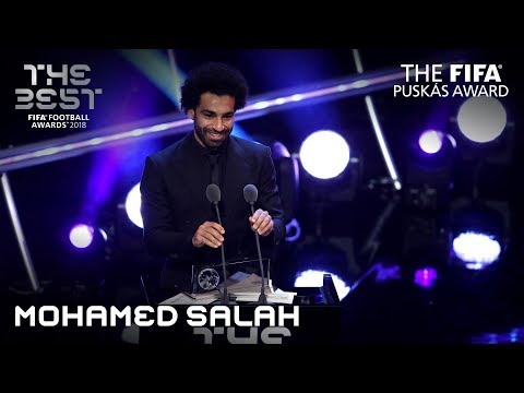 Mohamed Salah reaction - The FIFA Puskas Award Winner 2018