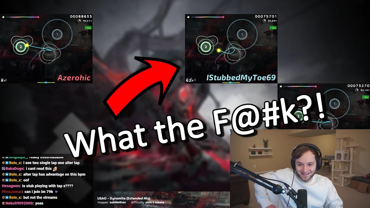 KoiFishu reacts to my tapping style