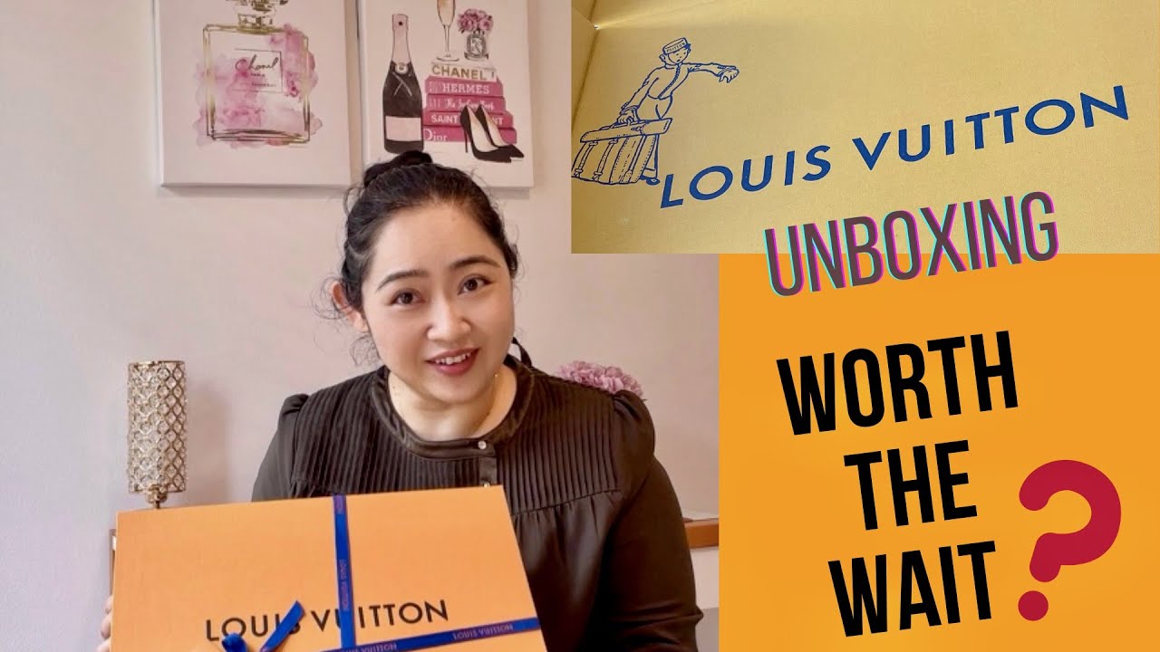 unboxing LV toiletry pouch on chain 