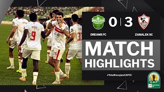 #TotalEnergiesCAFCC | HIGHLIGHTS | Dreams FC 🆚 Zamalek SC | Semi-Finals 2nd Leg | 2023/24