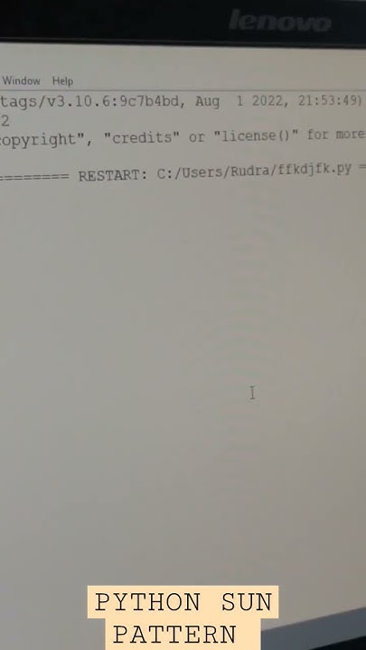 Python sun pattern💥 - YouTube