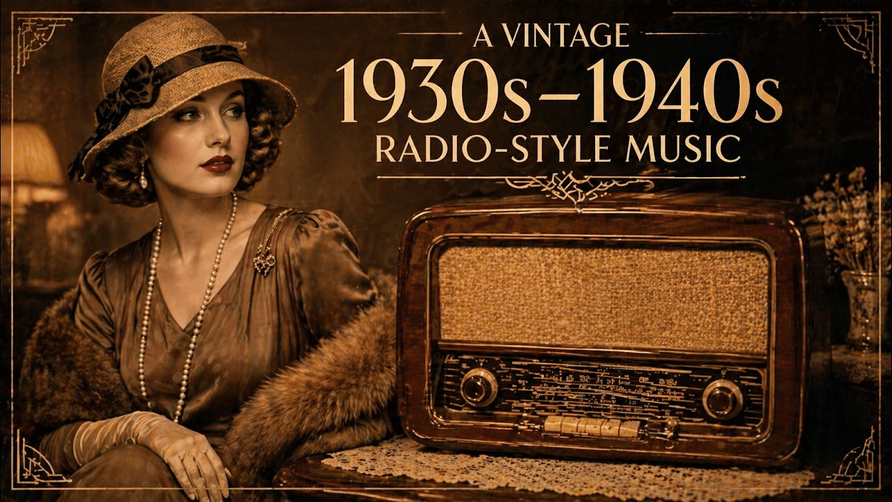 A Vintage 1930s - 1940s Radio - Style- Music - YouTube