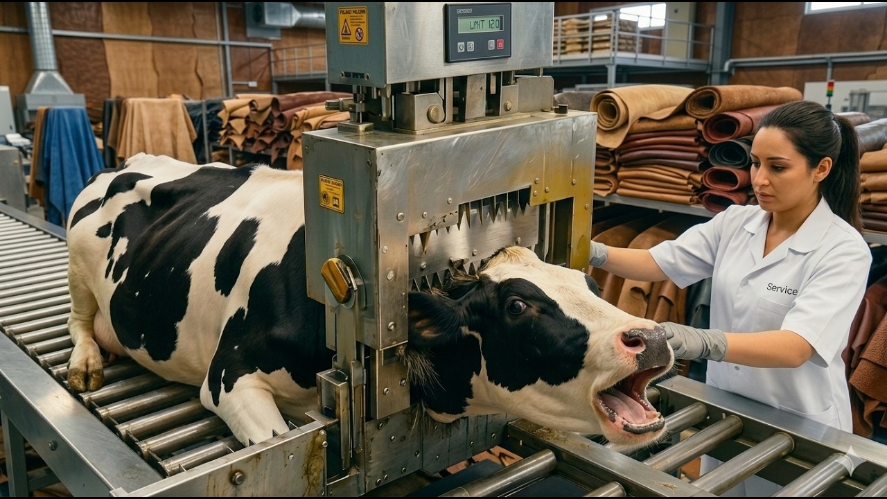 Cow Leather Factory: Raw Hide to Finished Product - YouTube