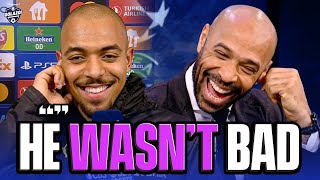 Thierry Henry heaps praise \u0026 jokes with his former player Donyell Malen! | UCL Today | CBS Sports