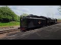 Leicester north railway station - steam engine pulls in