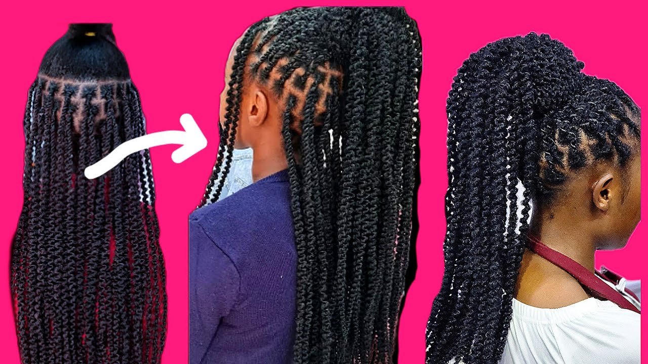 How To Install The Latest AFRO WEMA Hairstyle//Easy Painless//❌️No Crotchet