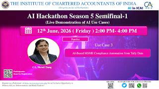 AI Hackathon Season 5 S-final-1 UC 03: AI-MSME Compliance Automation from Tally Data CA. Shruti Dang