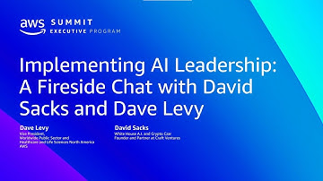 AWS Summit Washington DC - Accelerating AI Leadership with David Sacks and Dave Levy