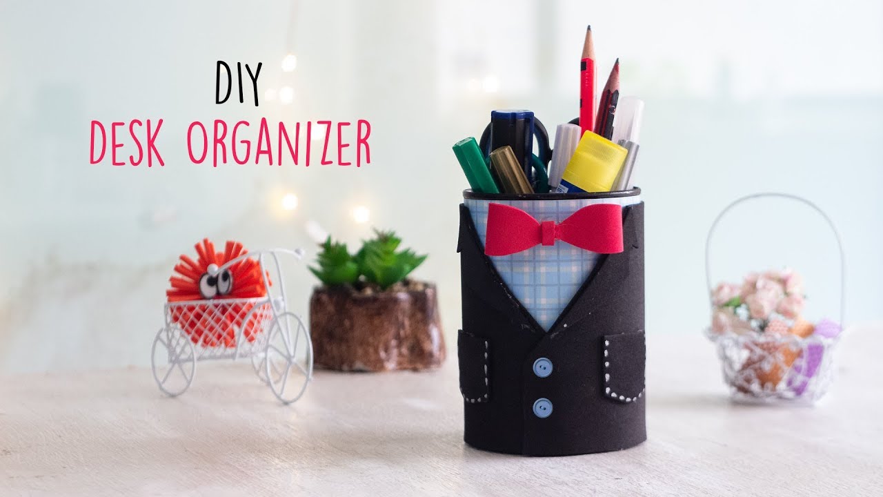 Creative DIY Desk Organizer For Kids