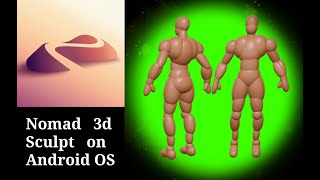 Nomad 3d sculpt (Zbrush Android)TimeLapse, how to make man's template using only spheres. screenshot 4