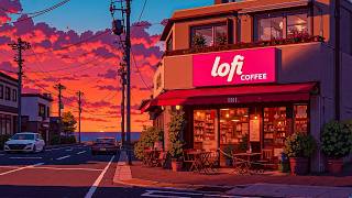 Coffee by the Sunset Road 👒 Lofi Cafe for Study & Work ☕ Relaxing Beats for Quiet Evening Minds.