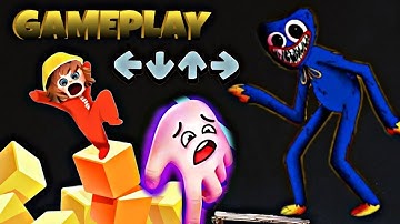 Huggy Wuggy: Crushy Fingers VS Cube Surfer | Gameplay Android Game | Gaming Balls Boom