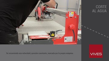 VIVES. Información técnica. Corte al agua