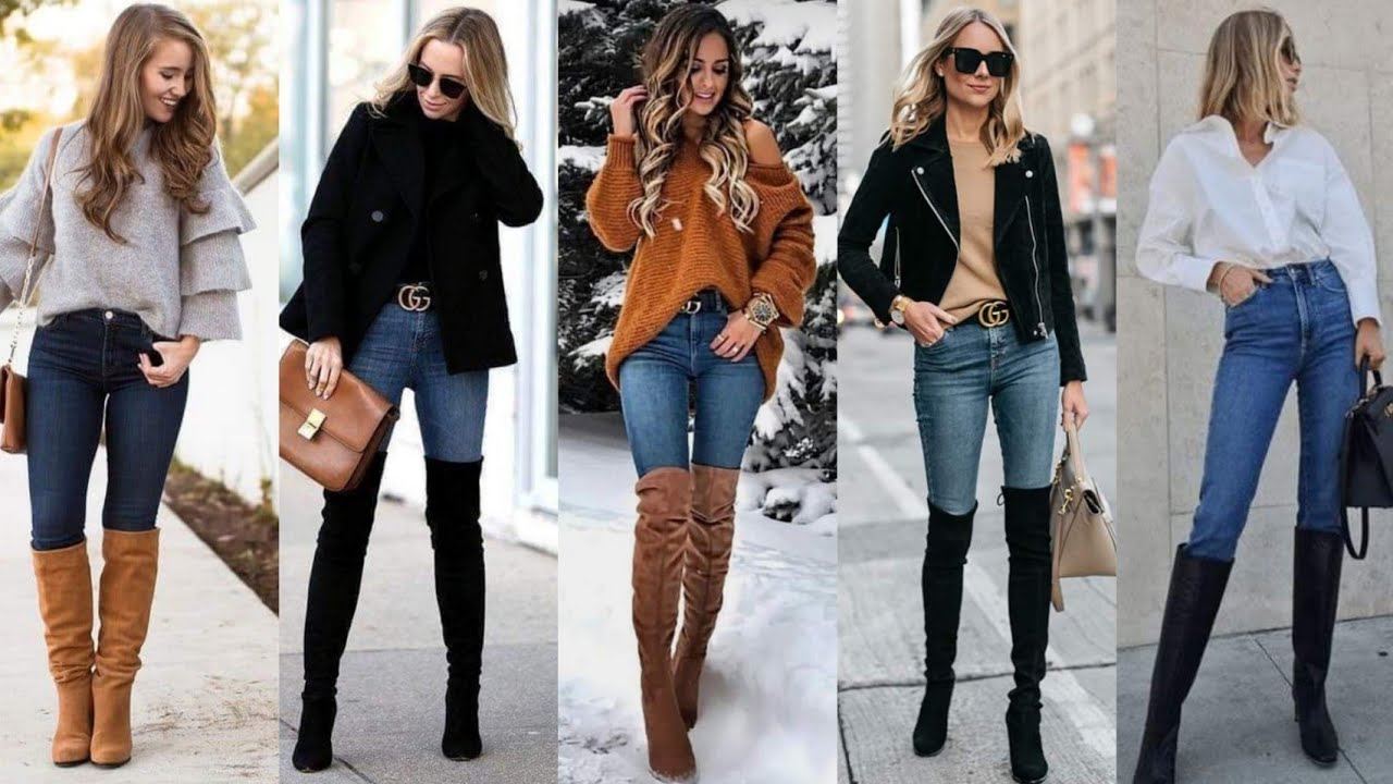 OUTFITS CON BOTAS PARA NAVIDAD 2023 / LOOKS ELEGANTES PARA NAVIDAD - YouTube