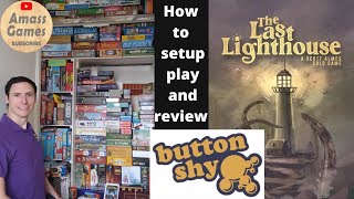 The Last Lighthouse how to play review solo board game wallet Button Shy AmassGame microgame setup