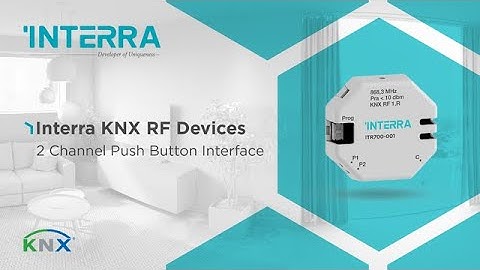 Interra KNX RF Devices:  2 Channel Push Button Interface