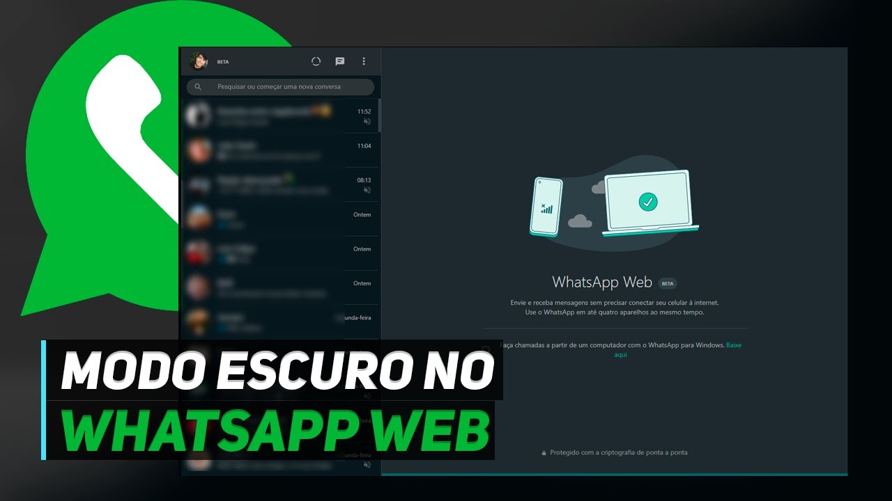 Como DEIXAR o WHATSAPP WEB no MODO ESCURO! - YouTube