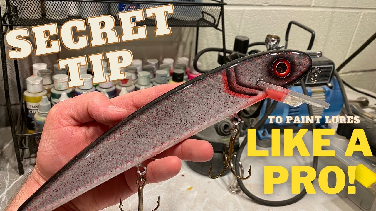 Painting a Musky Lure Secret tip to make your Jake Crankbait stand out! 