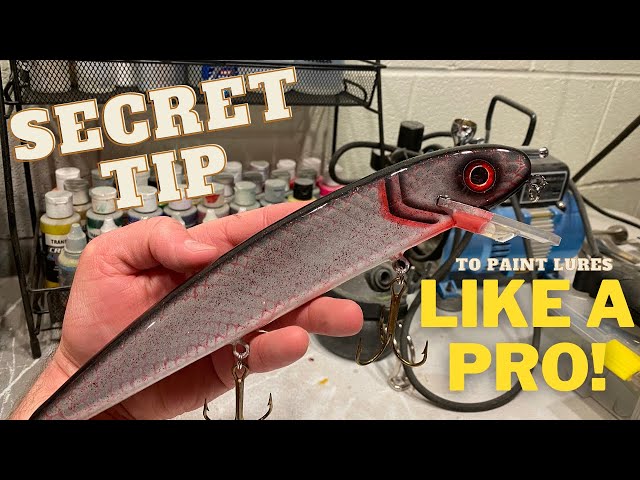 Painting a Musky Lure Secret tip to make your Jake Crankbait stand out! 