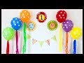 very easy birthday party decoration at home / first birthday decoration ideas - Party Decorations.