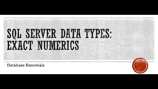 SQL Server Exact Numeric Types