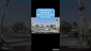 Impatient Driver Causes Chaos Fails to Yield & Nearly Causes Accident.  #driving #automobile #funny
