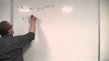 OCR MEI Core 3 5.04 Harder Chain Rule - Differentiate exp(4x^3 - 9)