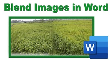 How to Blend 2 Images with soft edge in Microsoft Word