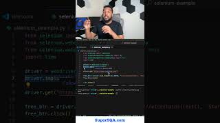 Frontend QA Automation Example With Python &amp; Selenium WebDriver! #qaautomation #selenium #python
