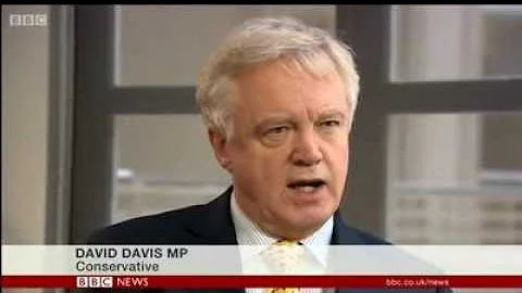 David Davis comments on Plebgate on BBC News at Ten