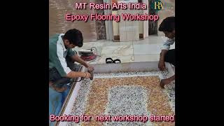 Epoxy flakes flooring MT Resin art india jaipur  #9352125722