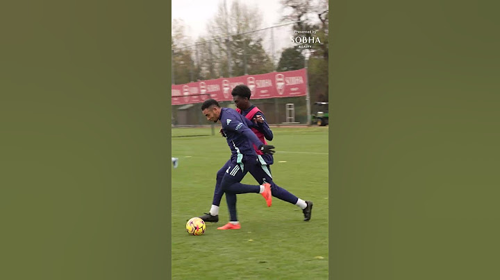BRILLIANT RUN & FINISH FROM GABRIEL JESUS IN TRAINING! 🔥 #arsenal