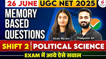 UGC NET Political Science Memory Based Paper | UGC NET Exam Analysis | UGC NET Answer Key 2025