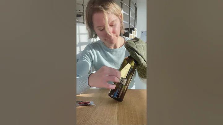 how to remove labels from wine bottles (200 ºF!)