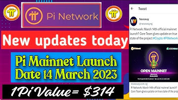 Boom 💥 | Pi Network new Update Today 😱 Pi Mainnet Launch Date 14 March 2023 🤩🤯 1Pi = $314 🤑 #crypto