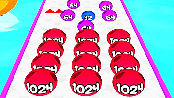 Ball Game Fun Race Run 2048 3D ! All Levels Gameplay (648-651) android,ios