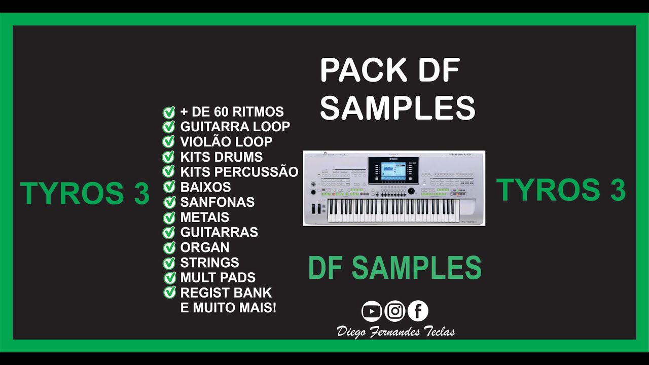 Tyros 3 com PACK DF Samples - YouTube